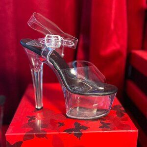 Pleaser - ASP608/C-B/C - Clear 6 Inch Platform